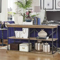 iNSPIRE Q Artisan Barnstone Iron and Wood Entryway Console Table