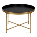 Kate and Laurel Celia 28.25-Inch Round Metal Coffee Table