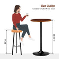 Glitzhome Adjustable Swivel Bar Stool Set with 3 Leatherette Seats for Pub Tables