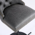 Contemporary Adjustable Thick Upholstered Swivel Counter Bar Stools