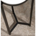 Kate and Laurel Aguilar Glamorous Drink Table - 9x9x23 Inches