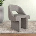 Modern Elegant Boucle Upholstered Accent Chair with MDF Wood Frame for Home Office, Living Room, and Bedroom