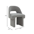 Modern Elegant Boucle Upholstered Accent Chair with MDF Wood Frame for Home Office, Living Room, and Bedroom