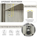 Freestanding Corner Triangle Bathroom Storage Cabinet with Adjustable Shelves - Versatile Accent Cabinet for Living Room