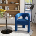 SEYNAR Contemporary Glam Velvet Dining Chair with Open-Back Design