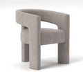SEYNAR Contemporary Glam Velvet Dining Chair with Open-Back Design