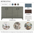 Large 4-Door Sideboard Buffet with Adjustable Shelves for Ample Storage