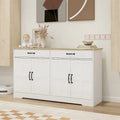Rustic Farmhouse Sideboard Buffet Cabinet with 2 Drawers and 4 Doors for Storage