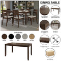 CraftPorch Classic 5-Piece Wooden Dining Ensemble