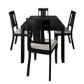 CraftPorch Classic 5-Piece Wooden Dining Ensemble