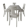 CraftPorch Classic 5-Piece Wooden Dining Ensemble