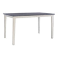 McKee White Acacia Wood Counter-Height Dining Table