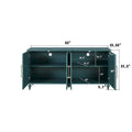 Large Floral Carved Storage Cabinet - Sideboard Buffet