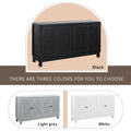 Spacious 4-Door Sideboard Buffet Cabinet with Pull Ring Handles