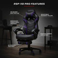 RESPAWN 110 Pro Ergonomic Gaming Chair with Footrest - Ideal Computer Desk Chair