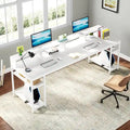 78.7-Inch Extra Long Double Desk for Two, Ideal for Home Office Use