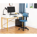 JJS 48" Contemporary Writing Desk with Drawers - Spacious Home Office Computer Workstation with Storage