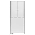 Versatile Craft Armoire with Foldable Desktop for Sewing and Home Office Use