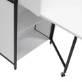 Versatile Craft Armoire with Foldable Desktop for Sewing and Home Office Use