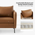 Set of 2 Christopher Modern Armchairs with Anti-Scratch Fabric and Black Metal Legs by HULALA HOME