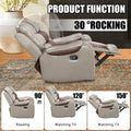 Spacious Faux Leather American-Style Recliner Chair for Living Room