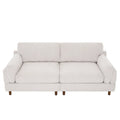 90-Inch Oversized Corduroy Sofa for Living Room with Reversible Cushions