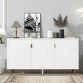 Contemporary TV Stand for TVs up to 70 inches, Versatile Console Table with Adjustable Shelves, Stylish Storage Sideboard for Living Room
