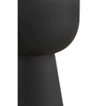 NILA Modern Black Side Table with White Marble Top - Stylish Accent for Living Room & Bedroom