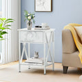 Javlergo Contemporary 3-Piece Living Room Coffee Table Set: Includes Wood Coffee Table and Two End Tables
