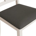 5-Piece Upholstered Chair Round Dining Table Set