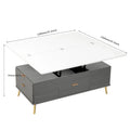 Versatile Lift-Top Coffee Table with Storage Drawers