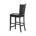 5-Piece Square Counter Height Dining Set in Finley Espresso and Black