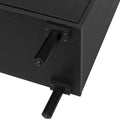 Rattan Storage Cabinet with 2 Doors, Adjustable Shelves, and 3 Drawers