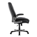 Extra-Wide Heavy-Duty High Back Executive Office Chair with Flip-Up Arms and Thick Seat – Supports Up to 400 lbs for Home Office Use