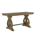 iNSPIRE Q Artisan Gannon 1-Drawer Writing Desk with Wire Brushed Oak Finish
