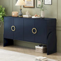 Four-Door Metal Handle Storage Cabinet for Living Room and Bedroom
