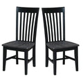 Set of 2 Cosmo Tall Mission Chairs in Solid Wood by International Concepts