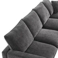 Nestfair Contemporary U-Shaped Modular Sofa Set - 7-Seater Chenille Sectional Couch with 2 Included Pillows