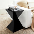 Contemporary Acrylic Accent End Table for Outdoor Use - Dimensions: 18.11"H x 12.6"W x 12.6"L
