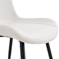 Set of 4 Modern Artificial Leather Dining Chairs for Kitchen