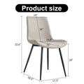 Set of 4 Modern Artificial Leather Dining Chairs for Kitchen