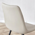 Set of 4 Modern Artificial Leather Dining Chairs for Kitchen