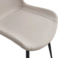 Set of 4 Modern Artificial Leather Dining Chairs for Kitchen