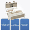 Moasis Farmhouse Oak Bed Frame - Available in Queen and King Sizes