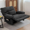 Spacious Manual Recliner Sofa Chair for Living Room