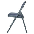 Hampden Furnishings Bernadine Collection Set of 4 Fabric Triple Brace Folding Chairs