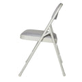 Hampden Furnishings Bernadine Collection Set of 4 Fabric Triple Brace Folding Chairs