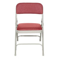 Hampden Furnishings Bernadine Collection Set of 4 Fabric Triple Brace Folding Chairs
