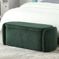Upholstered Fabric Storage Ottoman for Entryway