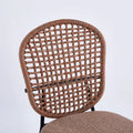 Set of 4 Upholstered Sennit Dining Chairs Featuring Sturdy Metal Legs